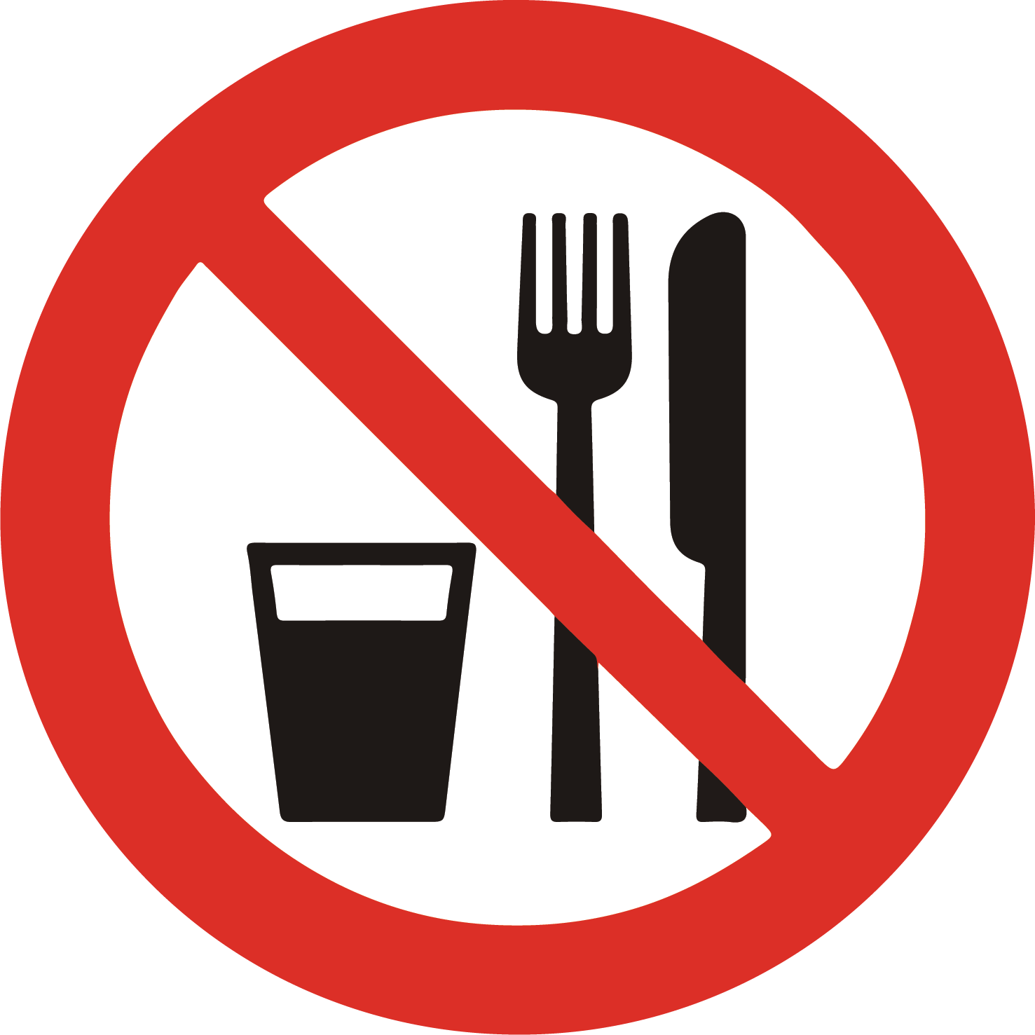 Prepovedan vnos hrane in pijače